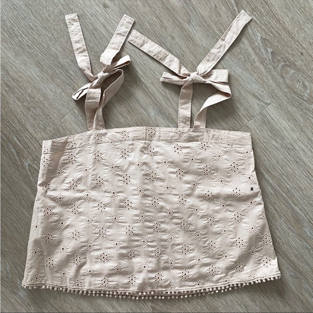 Aerie Crochet Tie Strap Top